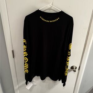 Chrome Hearts long sleeve shirt black and yellow size XL